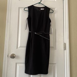 NWT Calvin Klein black dress 4P